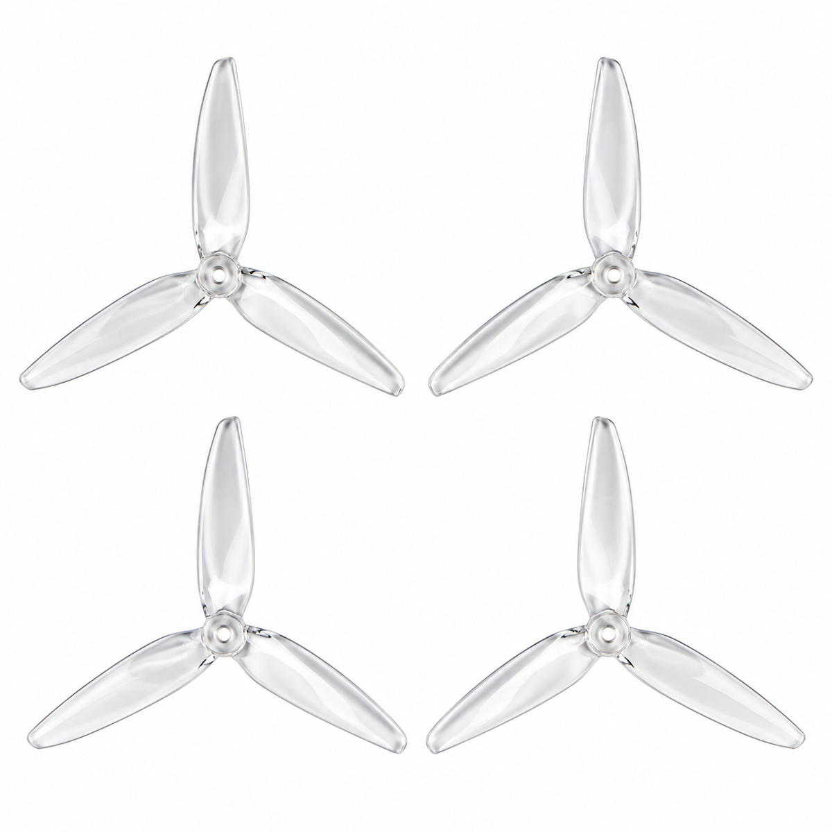 Gemfan 7040 Flash PC 3-Blade Propeller for 7 Inch FPV Drone (2CW + 2CCW) - Clear