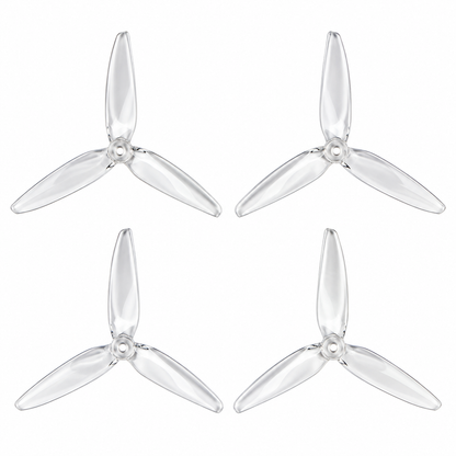 Gemfan 7040 Flash PC 3-Blade Propeller for 7 Inch FPV Drone (2CW + 2CCW) - Clear