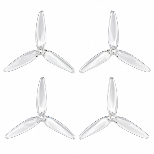 Gemfan 7040 Flash PC 3-Blade Propeller for 7 Inch FPV Drone (2CW + 2CCW) - Clear