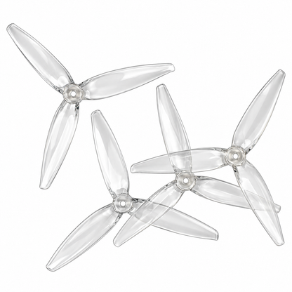 Gemfan 7040 Flash PC 3-Blade Propeller for 7 Inch FPV Drone (2CW + 2CCW) - Clear