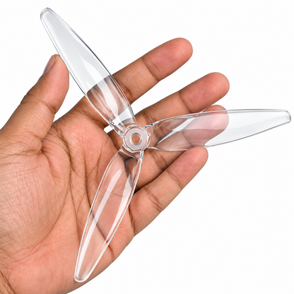 Gemfan 7040 Flash PC 3-Blade Propeller for 7 Inch FPV Drone (2CW + 2CCW) - Clear