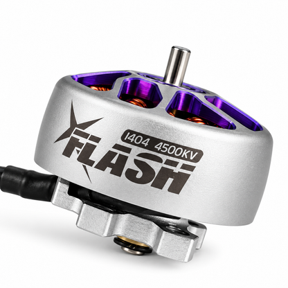 FlyFishRC Flash 1404 4500KV 4S FPV Motor - Grey & Purple