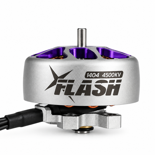 FlyFishRC Flash 1404 4500KV 4S FPV Motor - Grey & Purple