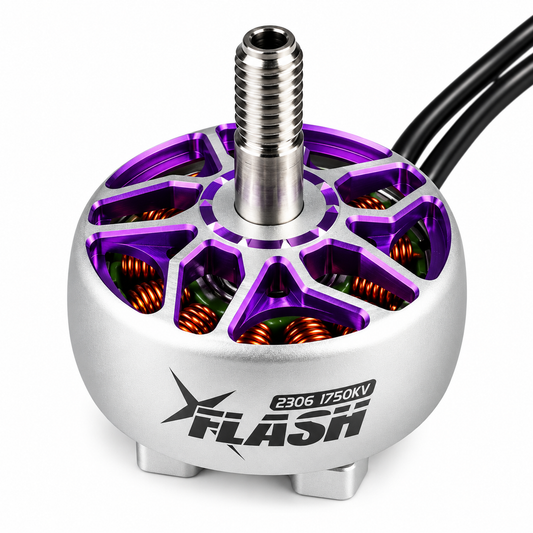FlyFishRC Flash 2306 1750KV FPV Motor - Grey & Purple