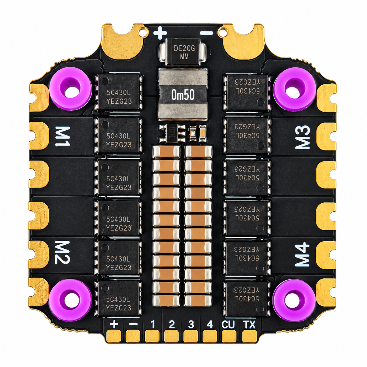 DAKEFPV BLHeli 32-Bit 55A 4-in-1 ESC 3-6S for FPV Drone