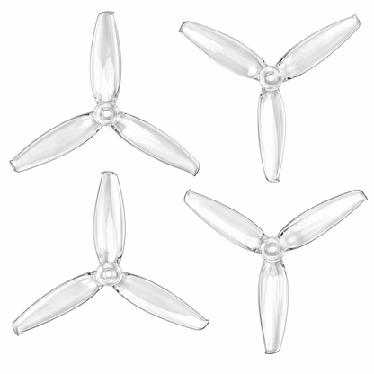 Gemfan 6042 Flash PC 3-Blade Freestyle Propeller for 6 Inch FPV Drone (2CW + 2CCW) - Clear