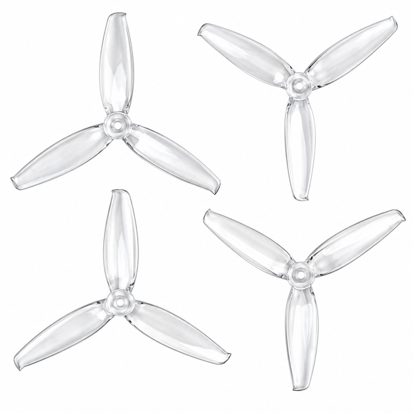 Gemfan 6042 Flash PC 3-Blade Freestyle Propeller for 6 Inch FPV Drone (2CW + 2CCW) - Clear