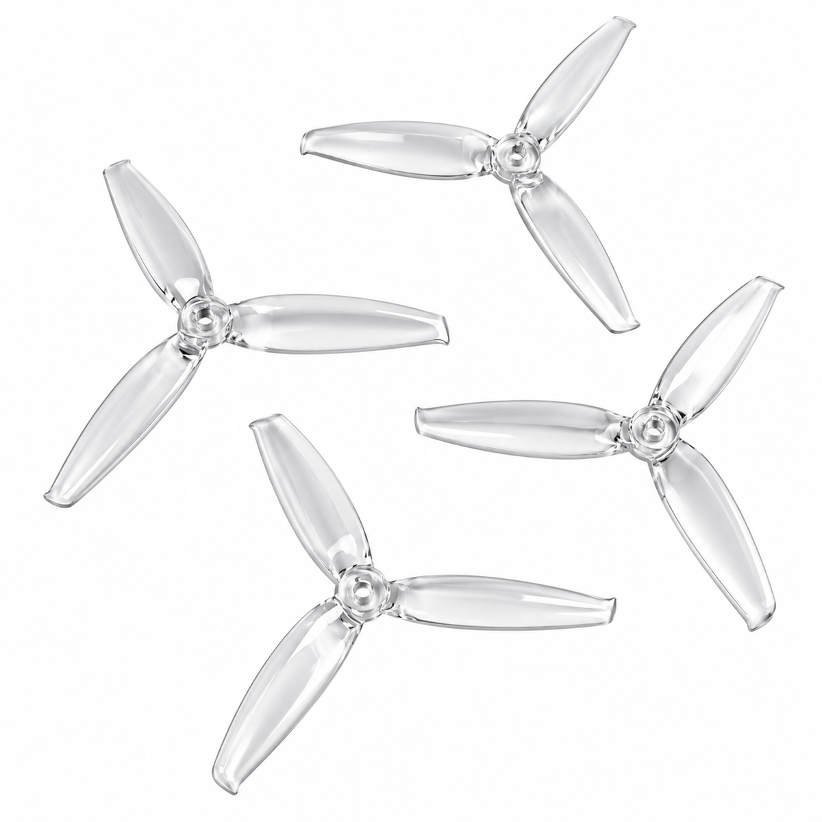 Gemfan 6042 Flash PC 3-Blade Freestyle Propeller for 6 Inch FPV Drone (2CW + 2CCW) - Clear