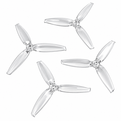 Gemfan 6042 Flash PC 3-Blade Freestyle Propeller for 6 Inch FPV Drone (2CW + 2CCW) - Clear