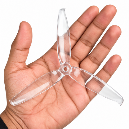 Gemfan 6042 Flash PC 3-Blade Freestyle Propeller for 6 Inch FPV Drone (2CW + 2CCW) - Clear