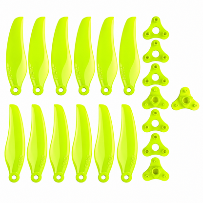 Gemfan F6030 Floppy Proppy PC 3-Blade Freestyle Propeller for 6 Inch FPV Drone (2CW + 2CCW) - Yellow