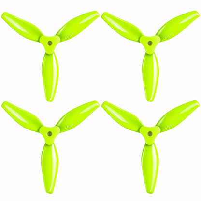 Gemfan F6030 Floppy Proppy PC 3-Blade Freestyle Propeller for 6 Inch FPV Drone (2CW + 2CCW) - Yellow