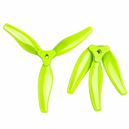 Gemfan F6030 Floppy Proppy PC 3-Blade Freestyle Propeller for 6 Inch FPV Drone (2CW + 2CCW) - Yellow