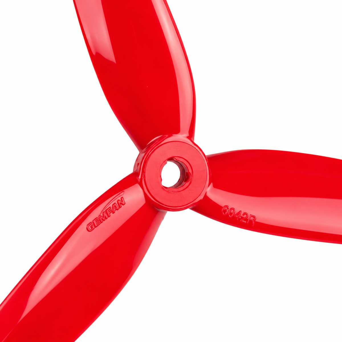 Gemfan 6042 Flash PC 3-Blade Freestyle Propeller for 6 Inch FPV Drone (2CW + 2CCW) - Ferrari Red