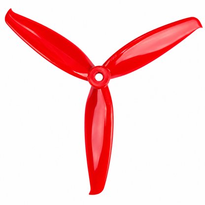 Gemfan 6042 Flash PC 3-Blade Freestyle Propeller for 6 Inch FPV Drone (2CW + 2CCW) - Ferrari Red