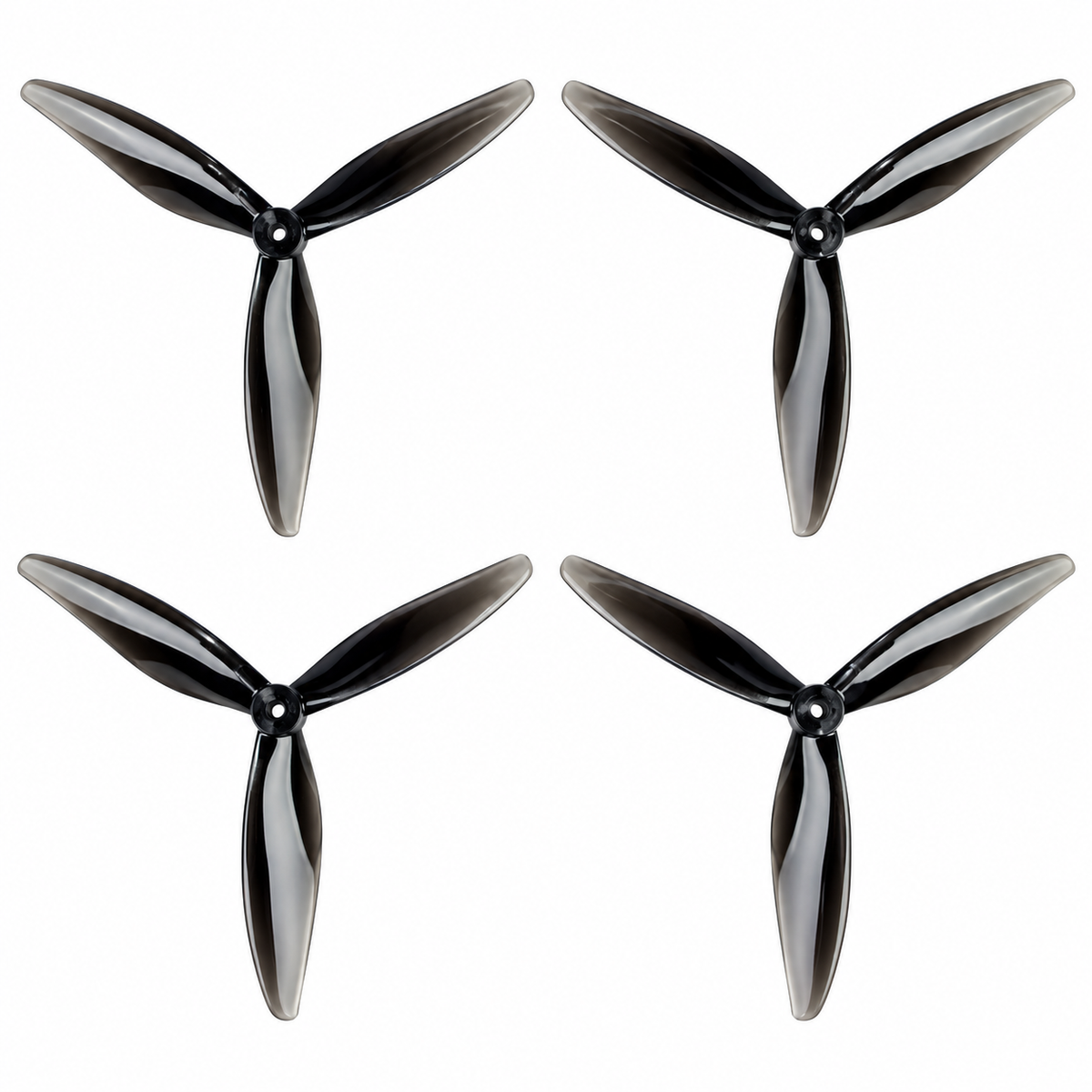 Gemfan 7043 Hurricane PC 3-Blade Propeller for 7 Inch FPV Drone (2CW + 2CCW) - Midnight Black