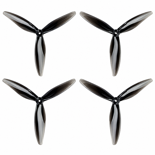 Gemfan 7043 Hurricane PC 3-Blade Propeller for 7 Inch FPV Drone (2CW + 2CCW) - Midnight Black