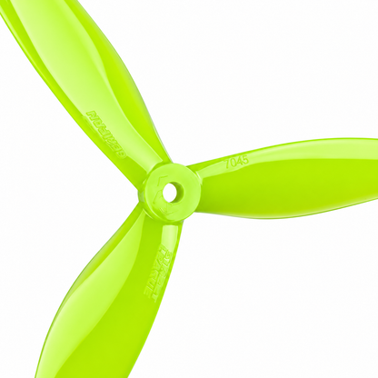 Gemfan 7043 Hurricane PC 3-Blade Propeller for 7 Inch FPV Drone (2CW + 2CCW) - Neon Yellow