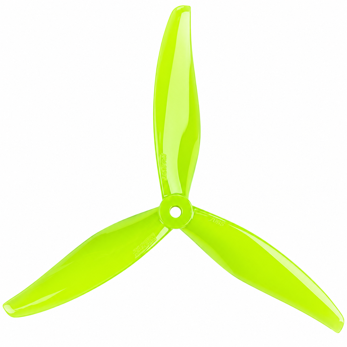 Gemfan 7043 Hurricane PC 3-Blade Propeller for 7 Inch FPV Drone (2CW + 2CCW) - Neon Yellow