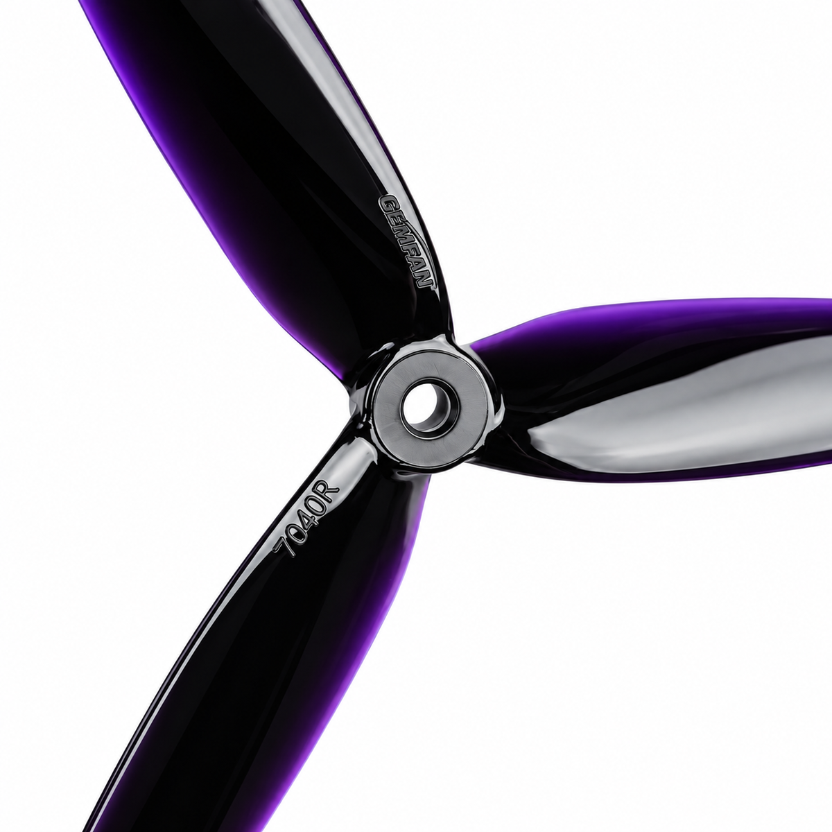 Gemfan 7040 Flash PC 3 Blade Propellers 2CW + 2CCW – Black