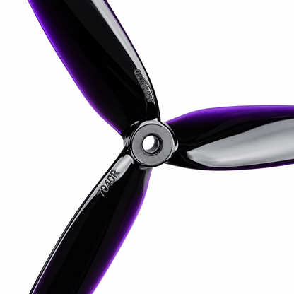 Gemfan 7040 Flash PC 3 Blade Propellers 2CW + 2CCW – Black