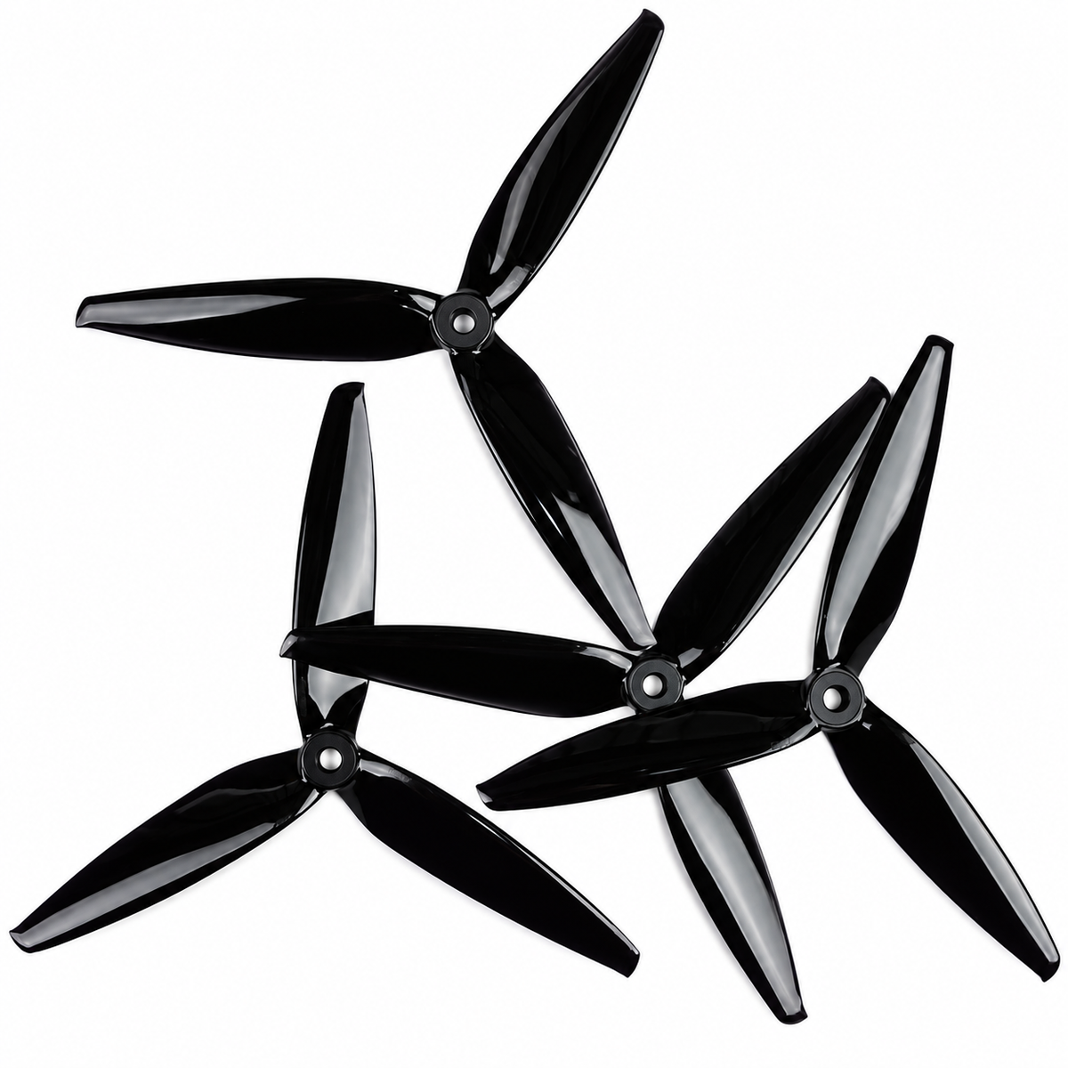 Gemfan 7040 Flash PC 3 Blade Propellers 2CW + 2CCW – Black
