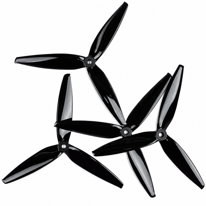 Gemfan 7040 Flash PC 3 Blade Propellers 2CW + 2CCW – Black