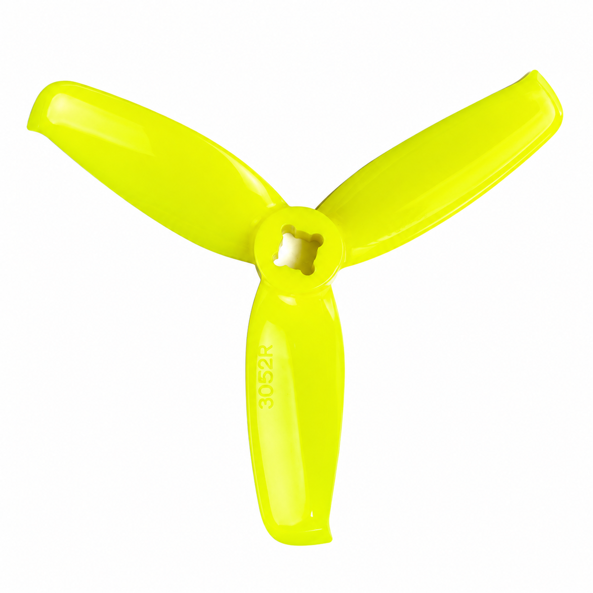 3052 Tri Blade Flash Propellers 2CW+2CCW - (2 Pairs) - Lemon Yellow