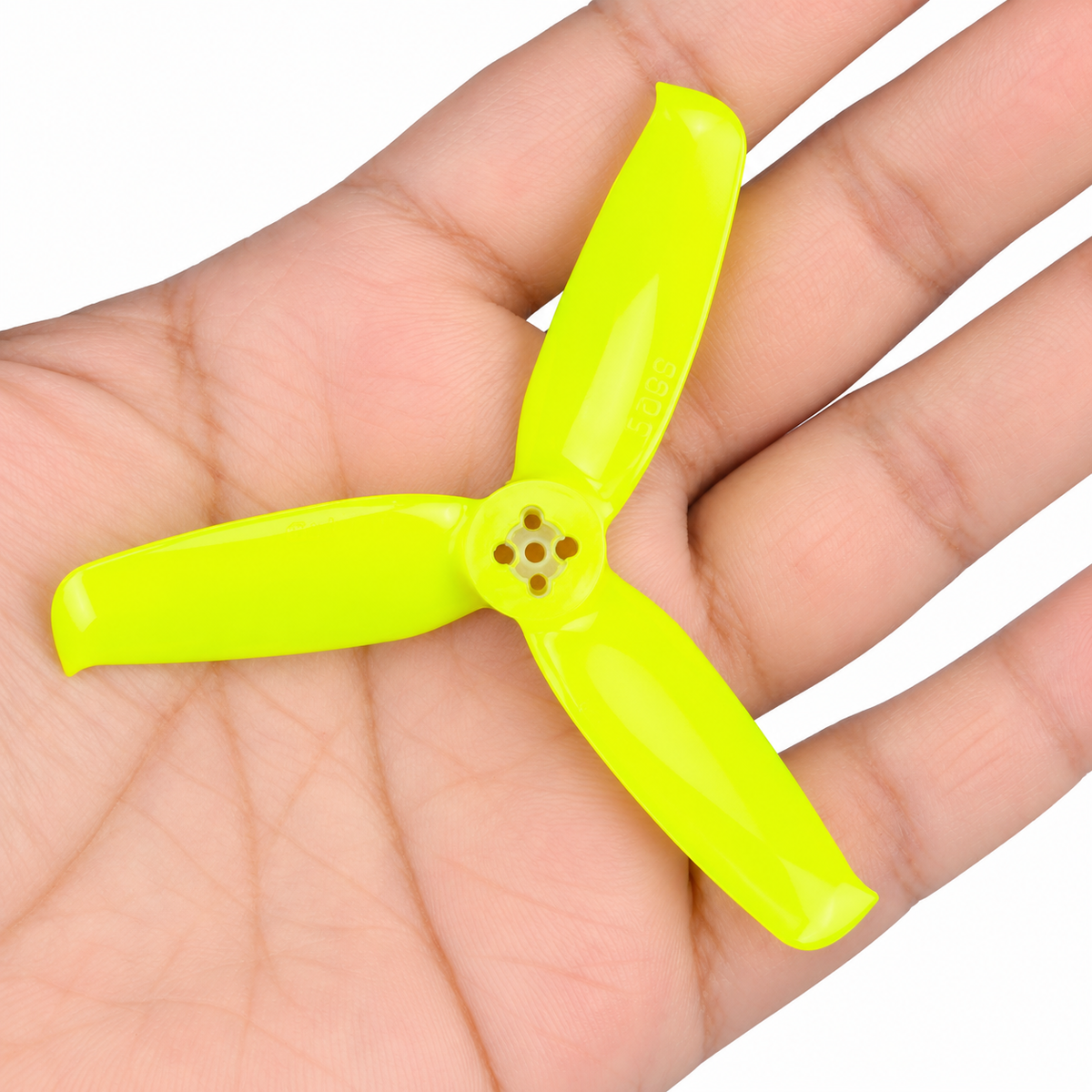 3052 Tri Blade Flash Propellers 2CW+2CCW - (2 Pairs) - Lemon Yellow