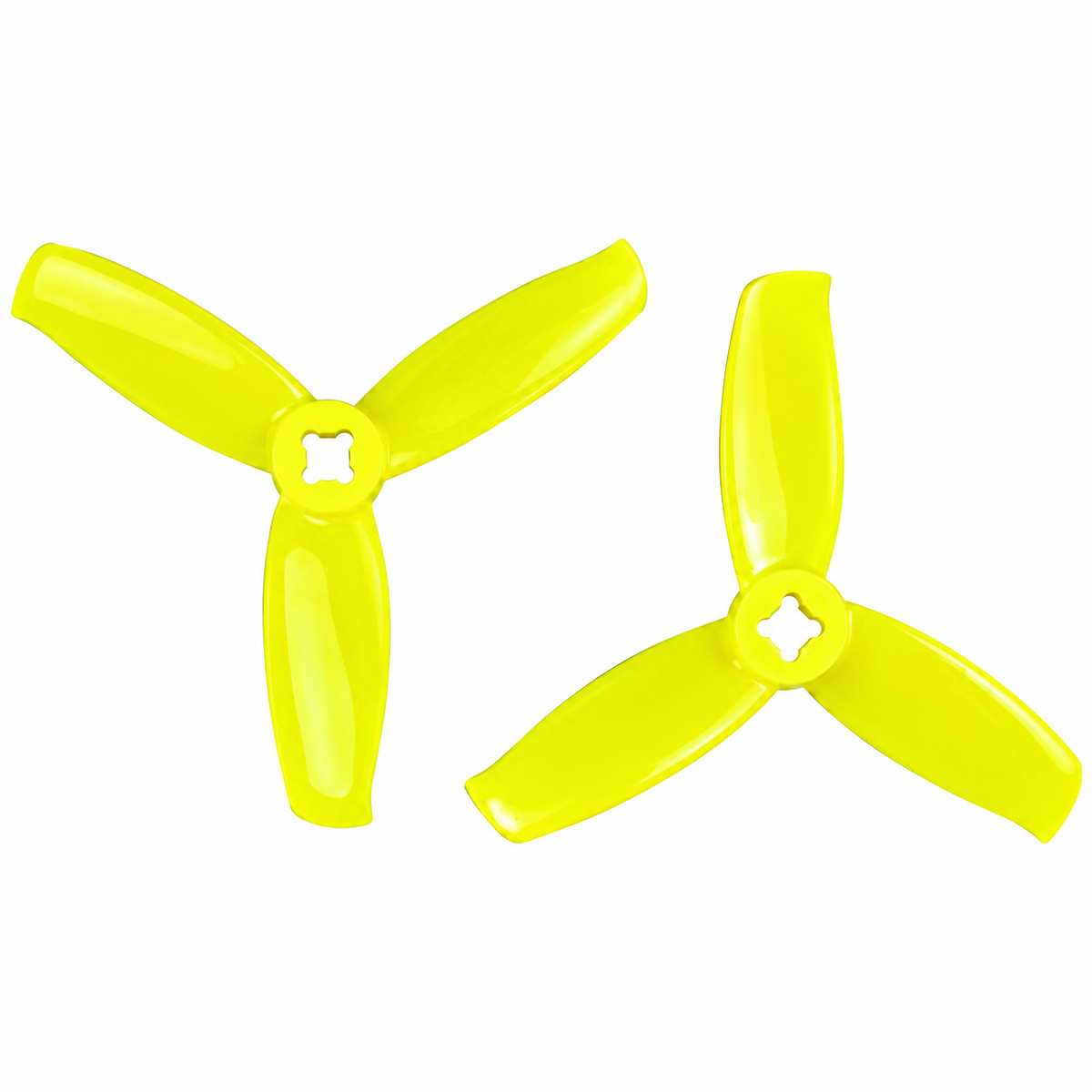 3052 Tri Blade Flash Propellers 2CW+2CCW - (2 Pairs) - Lemon Yellow