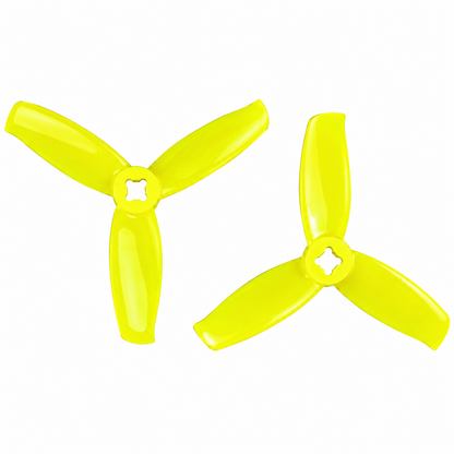 3052 Tri Blade Flash Propellers 2CW+2CCW - (2 Pairs) - Lemon Yellow