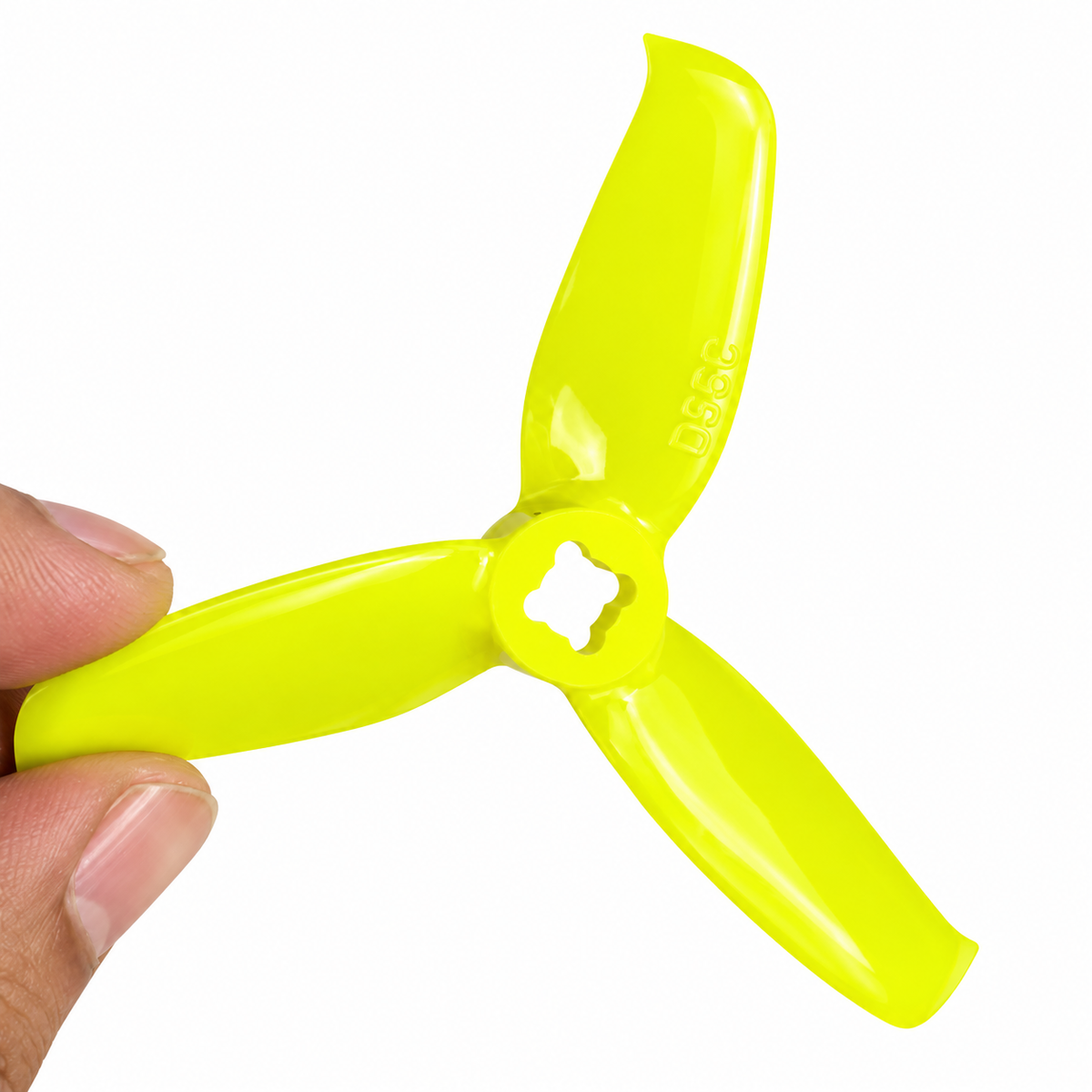 3052 Tri Blade Flash Propellers 2CW+2CCW - (2 Pairs) - Lemon Yellow