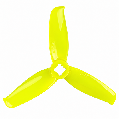 3052 Tri Blade Flash Propellers 2CW+2CCW - (2 Pairs) - Lemon Yellow