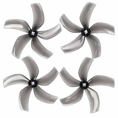 Gemfan 51433 Hurricane PC 3-Blade Freestyle Propeller for 5 Inch FPV Drone (2CW + 2CCW) - Clear
