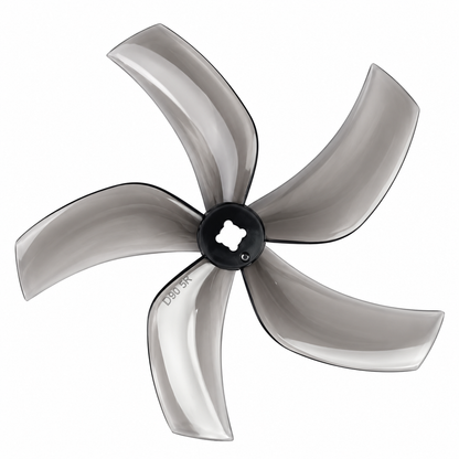 Gemfan 51433 Hurricane PC 3-Blade Freestyle Propeller for 5 Inch FPV Drone (2CW + 2CCW) - Clear