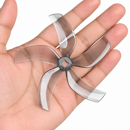 Gemfan 51433 Hurricane PC 3-Blade Freestyle Propeller for 5 Inch FPV Drone (2CW + 2CCW) - Clear