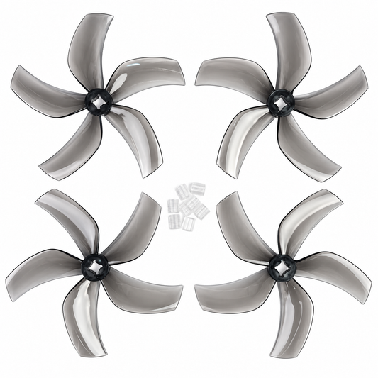 Gemfan 51433 Hurricane PC 3-Blade Freestyle Propeller for 5 Inch FPV Drone (2CW + 2CCW) - Clear