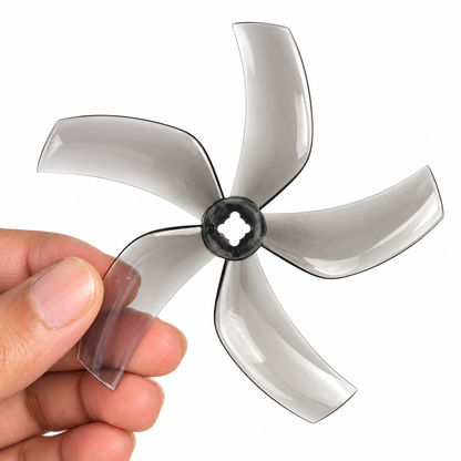 Gemfan 51433 Hurricane PC 3-Blade Freestyle Propeller for 5 Inch FPV Drone (2CW + 2CCW) - Clear