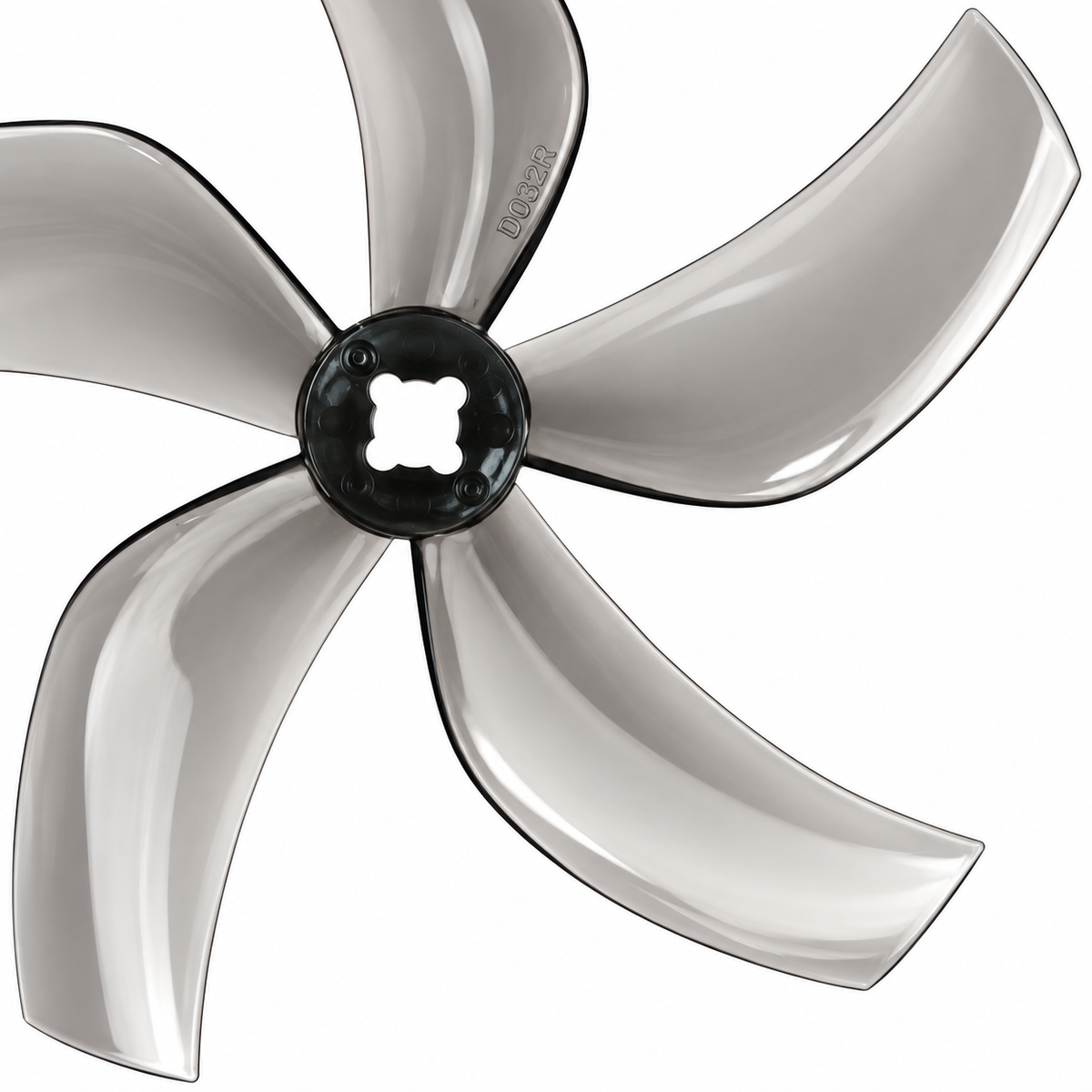 Gemfan 51433 Hurricane PC 3-Blade Freestyle Propeller for 5 Inch FPV Drone (2CW + 2CCW) - Clear
