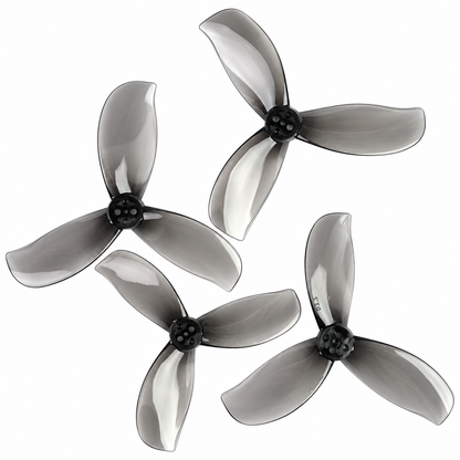Gemfan D3.5 Ducted PC 3-Blade 1.5mm Cinewhoop Propeller for 3.5 Inch FPV Drone (2CW + 2CCW) - Clear Gray