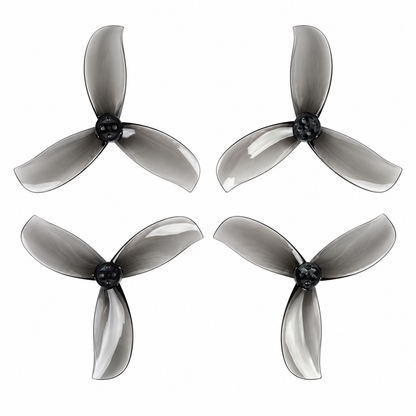 Gemfan D3.5 Ducted PC 3-Blade 1.5mm Cinewhoop Propeller for 3.5 Inch FPV Drone (2CW + 2CCW) - Clear Gray