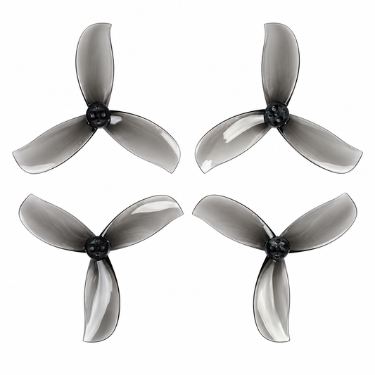 Gemfan D3.5 Ducted PC 3-Blade 1.5mm Cinewhoop Propeller for 3.5 Inch FPV Drone (2CW + 2CCW) - Clear Gray