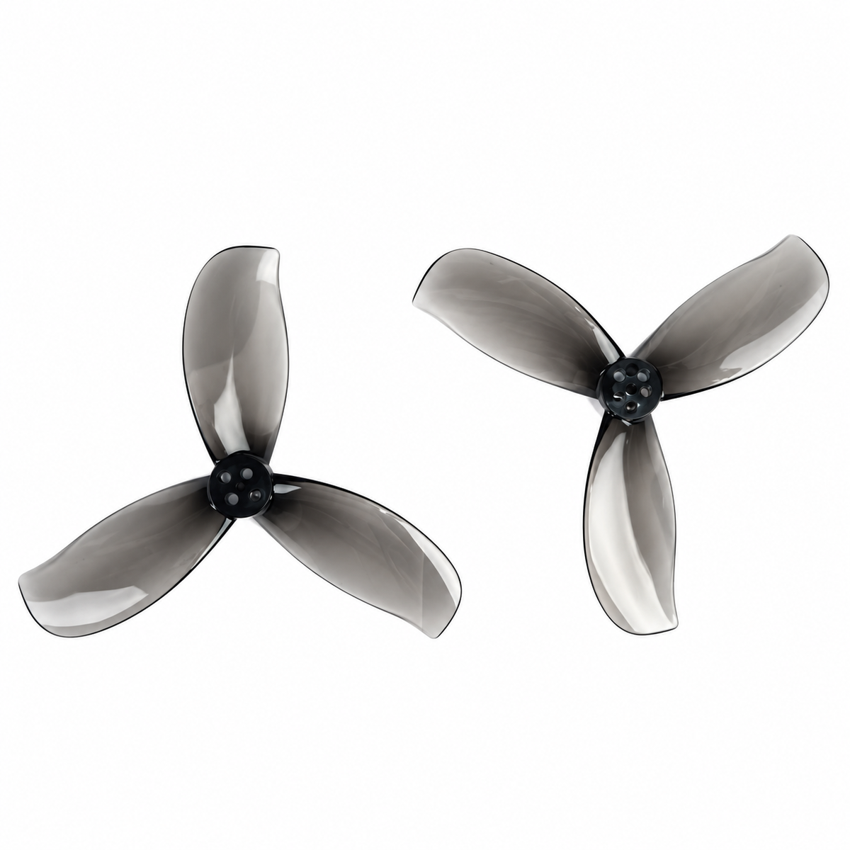 Gemfan D3.5 Ducted PC 3-Blade 1.5mm Cinewhoop Propeller for 3.5 Inch FPV Drone (2CW + 2CCW) - Clear Gray