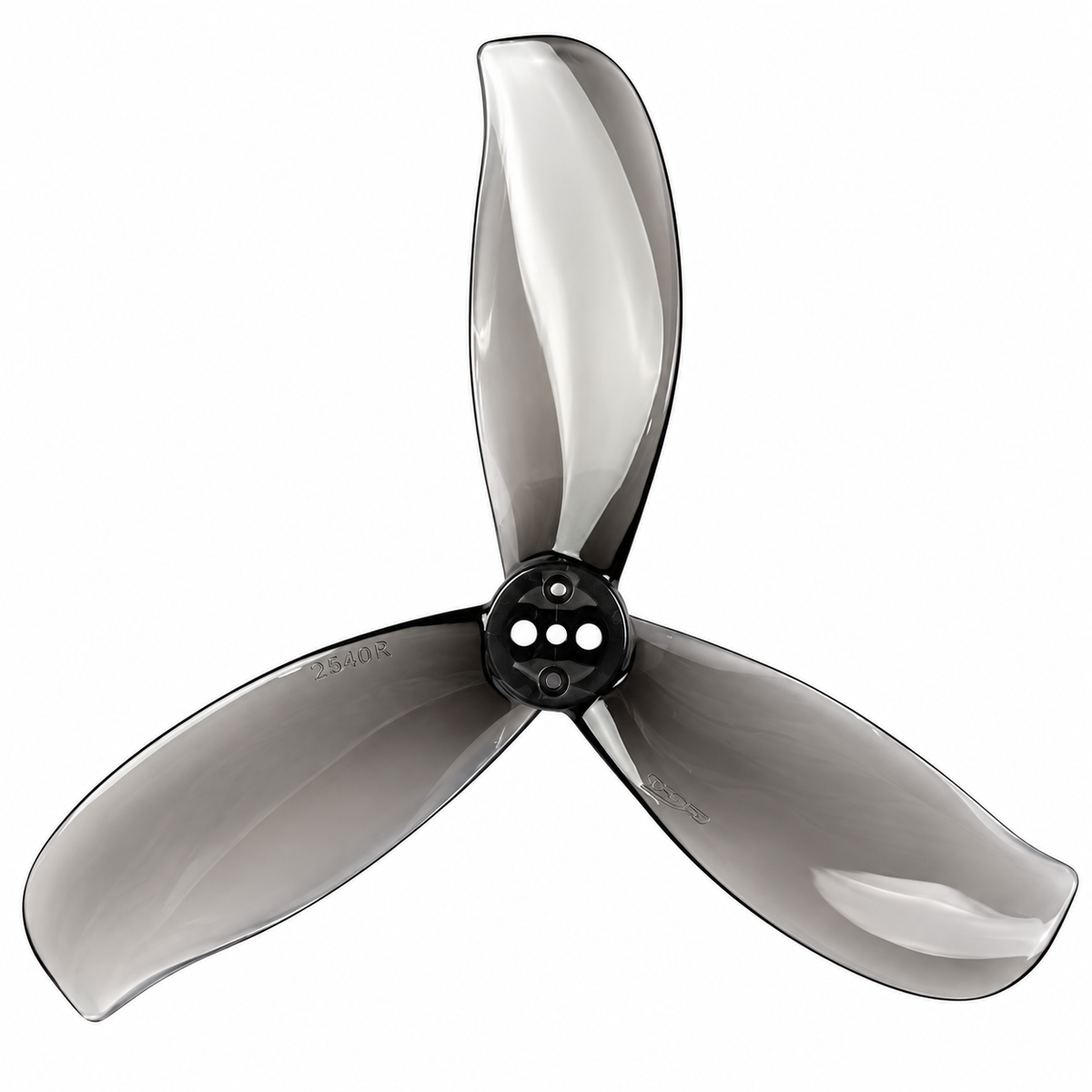 Gemfan D3.5 Ducted PC 3-Blade 1.5mm Cinewhoop Propeller for 3.5 Inch FPV Drone (2CW + 2CCW) - Clear Gray