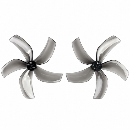 Gemfan D90S Ducted PC 5-Blade 1.5mm Cinewhoop Propeller for 3.5 Inch FPV Drone (2CW + 2CCW) - Clear Gray