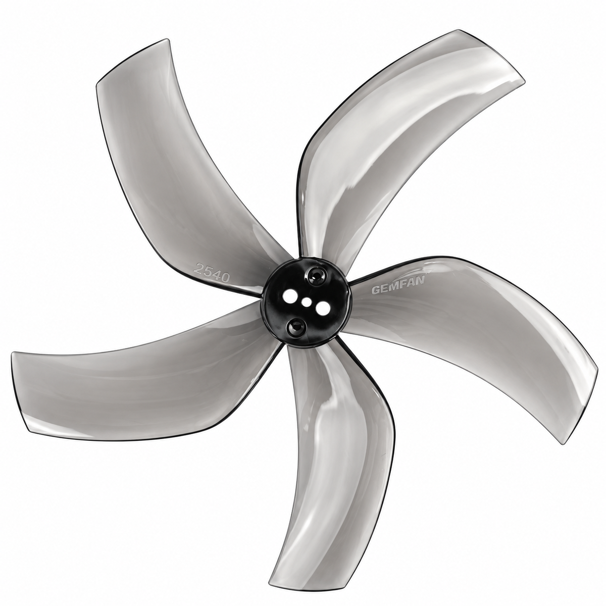 Gemfan D90S Ducted PC 5-Blade 1.5mm Cinewhoop Propeller for 3.5 Inch FPV Drone (2CW + 2CCW) - Clear Gray
