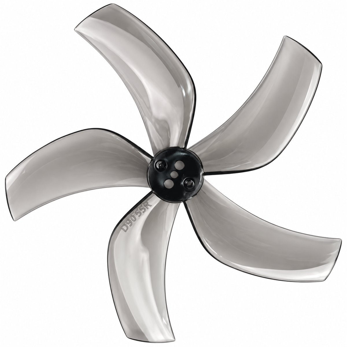 Gemfan D90S Ducted PC 5-Blade 1.5mm Cinewhoop Propeller for 3.5 Inch FPV Drone (2CW + 2CCW) - Clear Gray