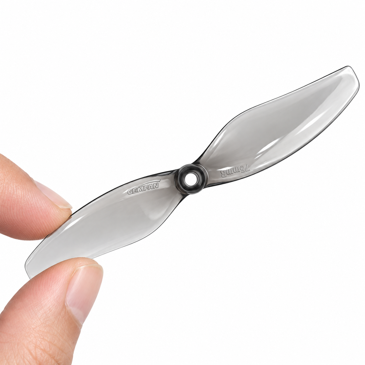 Gemfan D75 Ducted PC 2-Blade 1.5mm Cinewhoop Propeller for 3 Inch FPV Drone (2CW + 2CCW) - Clear Gray