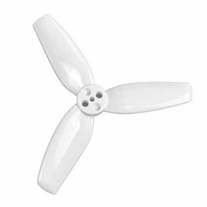 Gemfan 2540 Flash PC 3-Blade 1.5mm Freestyle Propeller for 2.5 Inch FPV Drone (4CW + 4CCW) - White