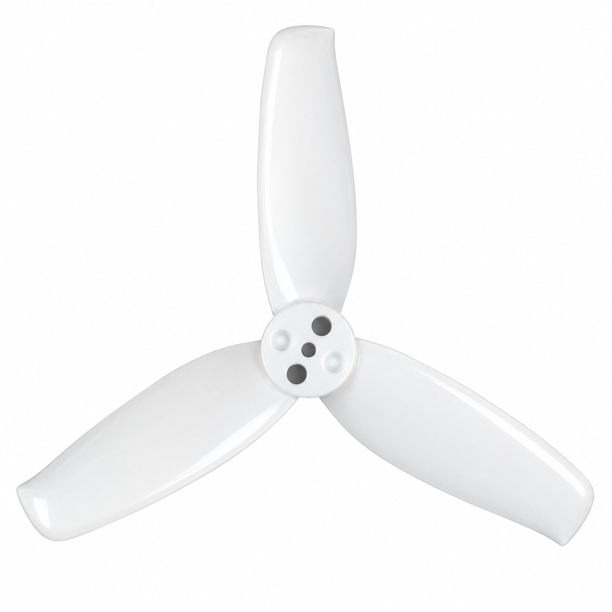 Gemfan 2540 Flash PC 3-Blade 1.5mm Freestyle Propeller for 2.5 Inch FPV Drone (4CW + 4CCW) - White